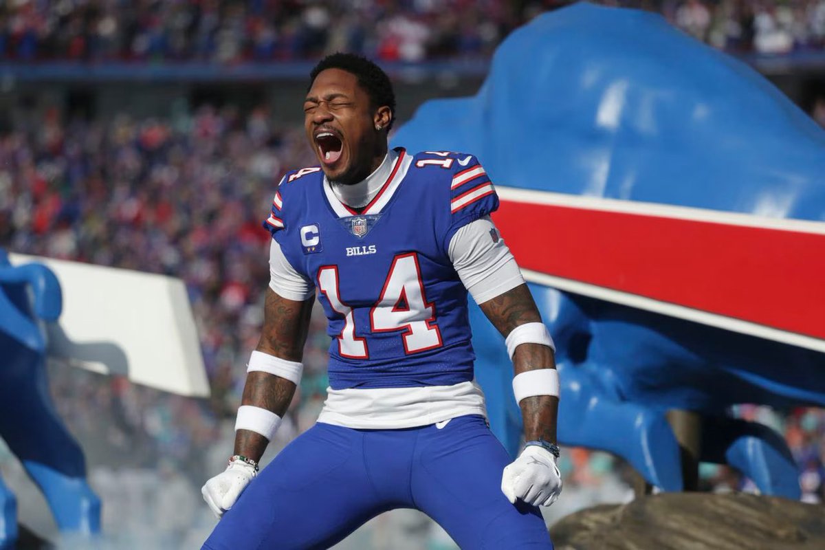 NFLFantasyNote's tweet image. I find it wild how this man is sliding in drafts and rankings! In my rankings he is WR4 because of his consistency and connection with Josh Allen #BillsMafia