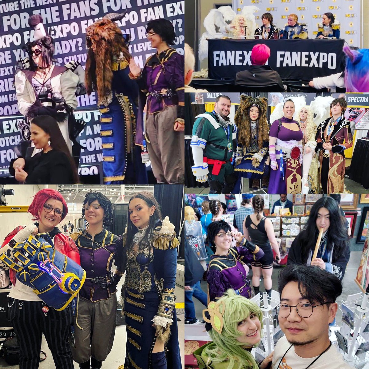 <a href="/Leeleethebunny/">Lindsay Aries</a> <a href="/whoisjillea/">𝒥 𝒾 𝓁 𝓁 𝑒 𝒶</a> <a href="/TheCovinator/">The Covinator</a> <a href="/MhysaCosplay/">Mhysa Cosplay</a> <a href="/LuckyGrim/">LuckyGrim 🖤🦇👻🎃</a> Fan Expo belated pic compilation! I already waxed poetic about my co-judges but it was so lovely to have so many competitors and creatives come by the booth area to chat with us 💖