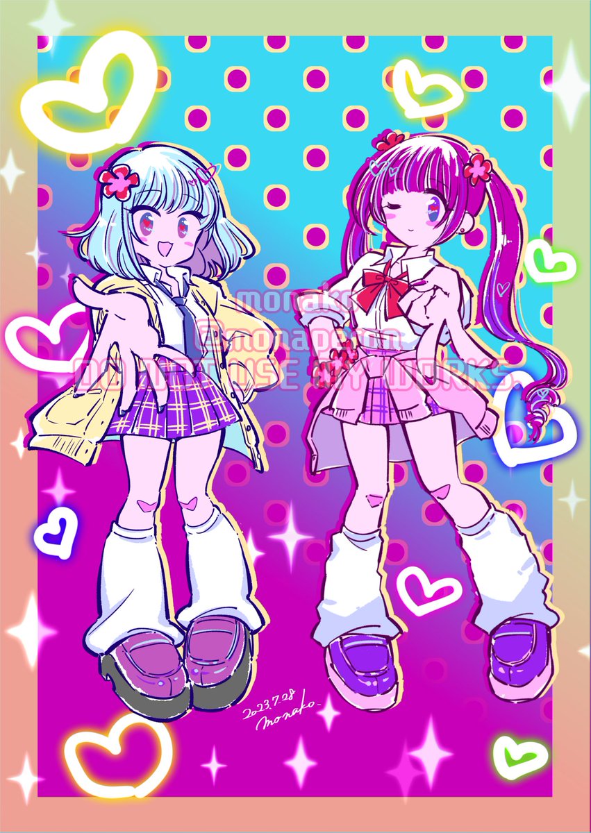 #作品をXで見せ合おう 女の子大好き💕