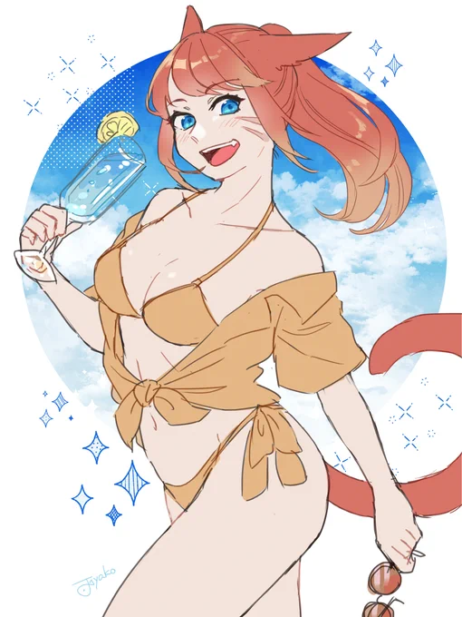 夏絵のラフ!今月中には綺麗に仕上げたい…!