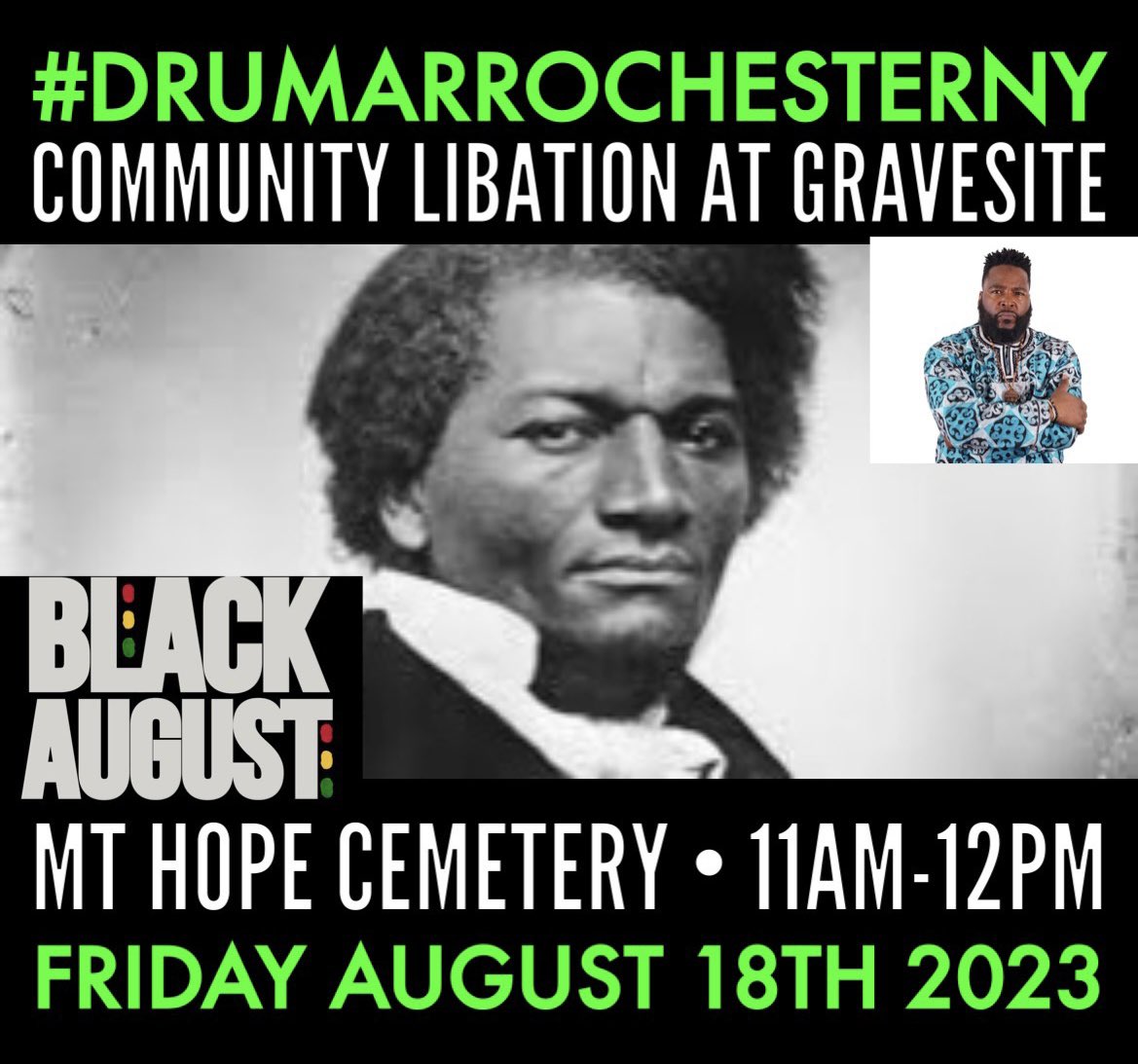 DrUmarJohnson's tweet photo. Dr.Umar Speaks….

Garvey Day(NYC) 8.17
Rochester(NY) 8.18
Atlanta(GA) 8.19
Petersburg(VA) 8.20
NatTurnerland War Memorial(VA) 8.21
St.Croix(USVI) 8.26
Rotterdam 9.2
Brussels 9.3
Tulsa(OK) 9.11
Nashville(TN) 9.15
Republic of Cameroon 9.21-25
NatTurnerland Solar Return(VA) 10.2 https://t.co/x2FGdug3xE