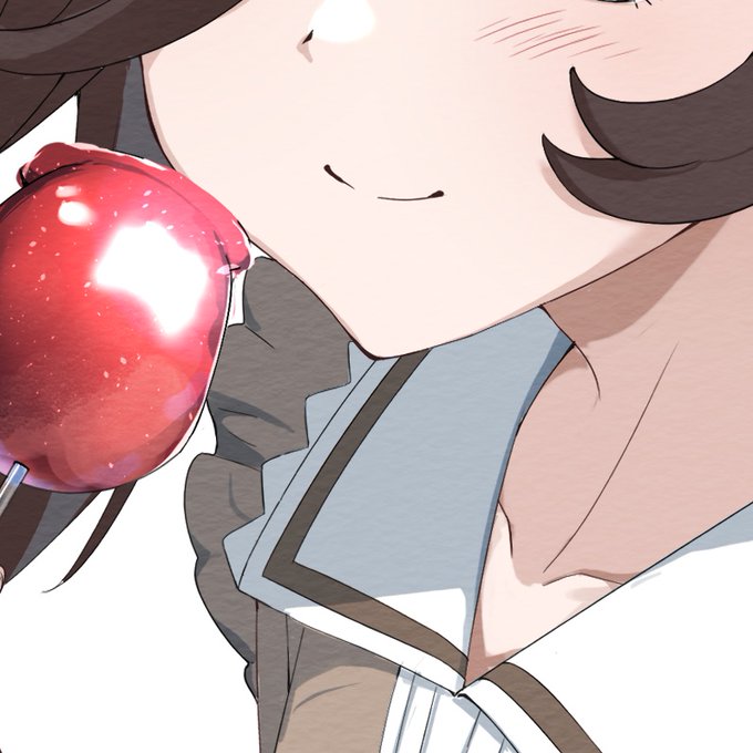 「りんご飴 閉じた口」のTwitter画像/イラスト(新着)｜2ページ目