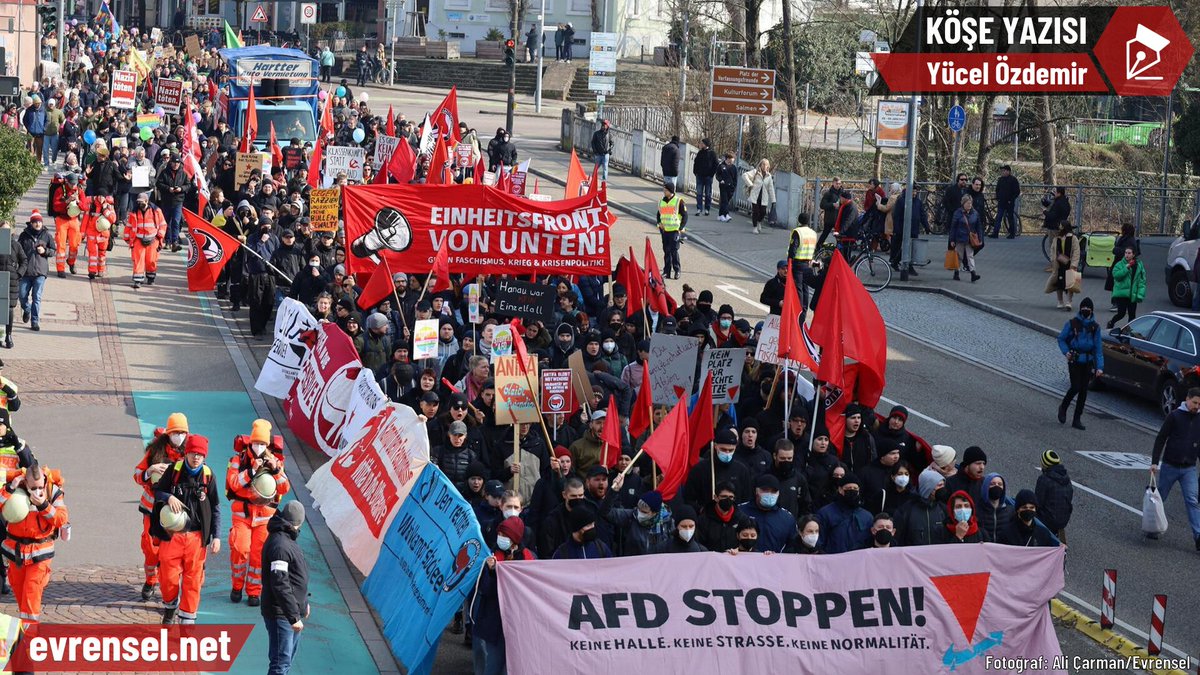 "Almanya bu yazı adeta aşırı sağcı, faşist Almanya için Alternatif (AfD) partisini tartışarak geçirdi."

🖊 Yücel Özdemir yazdı | Almanya ‘sağ’ı ve ‘sol’u ne olacak?

evrn.sl/42FvNY
