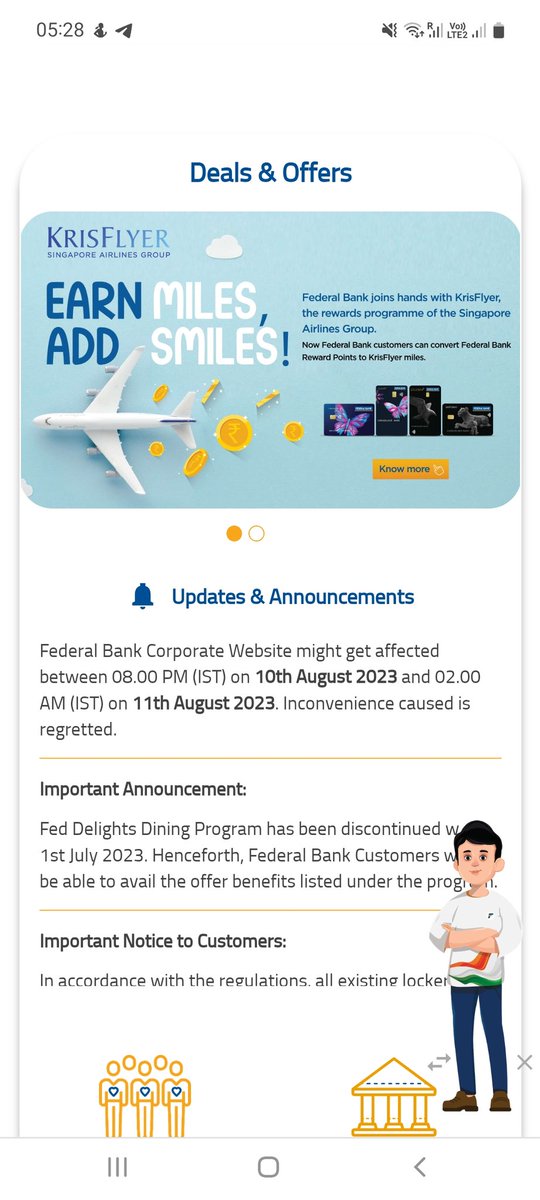 gowthampmk's tweet photo. Federal Credit cards are now offering miles transfer to krisflyer of Singapore airlines group.
Sharing for those who have not noticed this. @nebula_world
@AmazingCreditC @AskEnvici @Anirban12Mandal @BachatXpert @rewardingspends #Happyrewarding #krisflyer #federalbank #ccgeek https://t.co/kH7rL3taFd