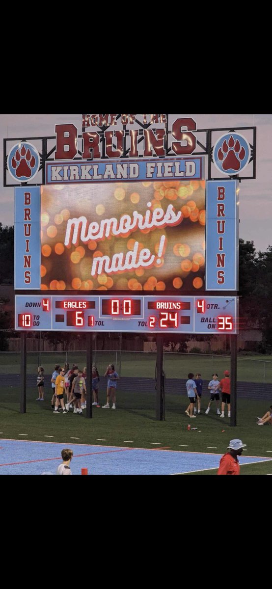 Bruins with a big win over JCS! Come out to Kirkland Field for our jamboree with the Milan Bulldogs tomorrow!