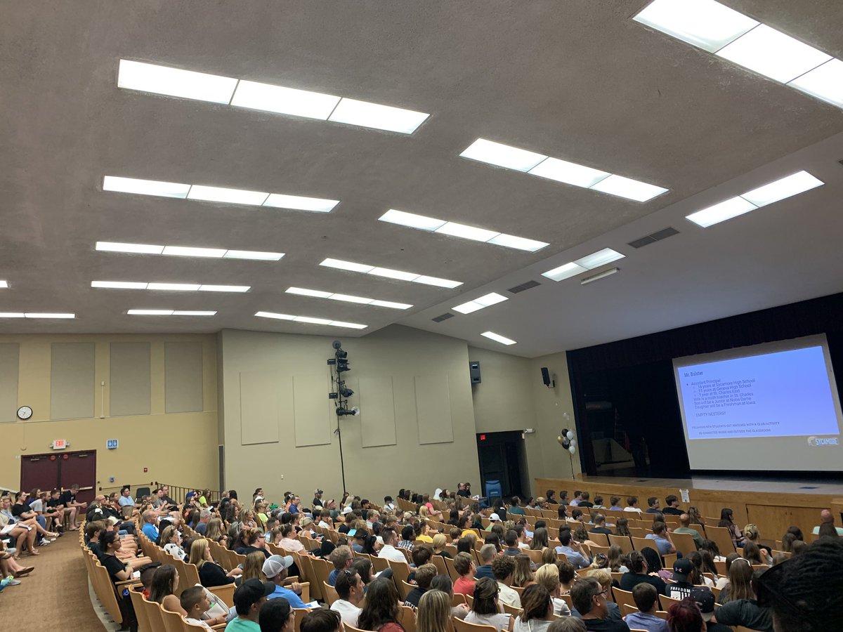 BSwanson_SHS's tweet photo. Exciting night welcoming the class of 2027 and all new students. #ExpectExcellence #BetterTogether #Spartans https://t.co/mtKPN6Q10i
