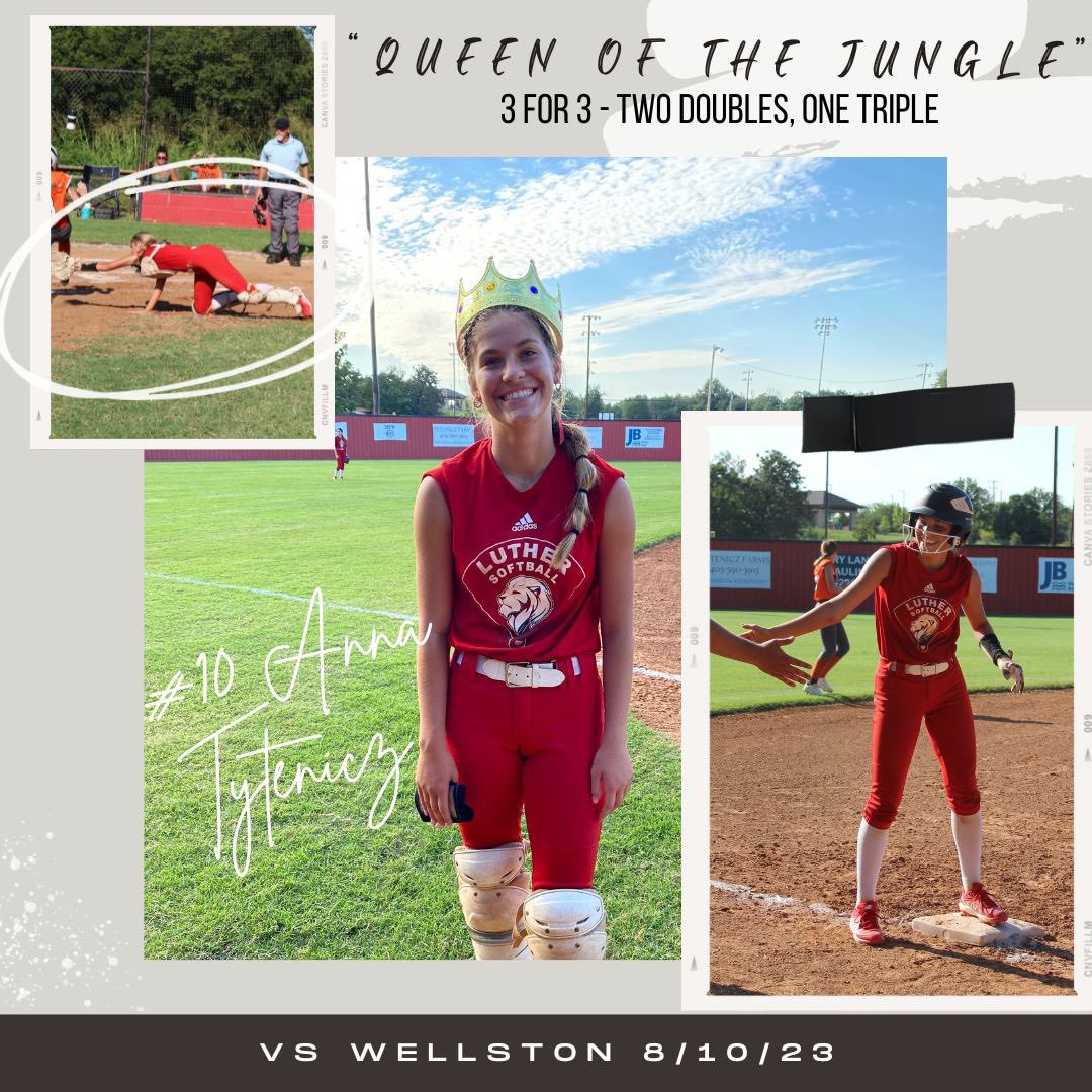 Good win on opening day against our RT 66 rival! Our “Queen of the Jungle” award goes to Anna Tytenicz! She went 3 for 3 with two double and a triple! Have a day!! #OurPrideRunsDeep #selflesslygreedy