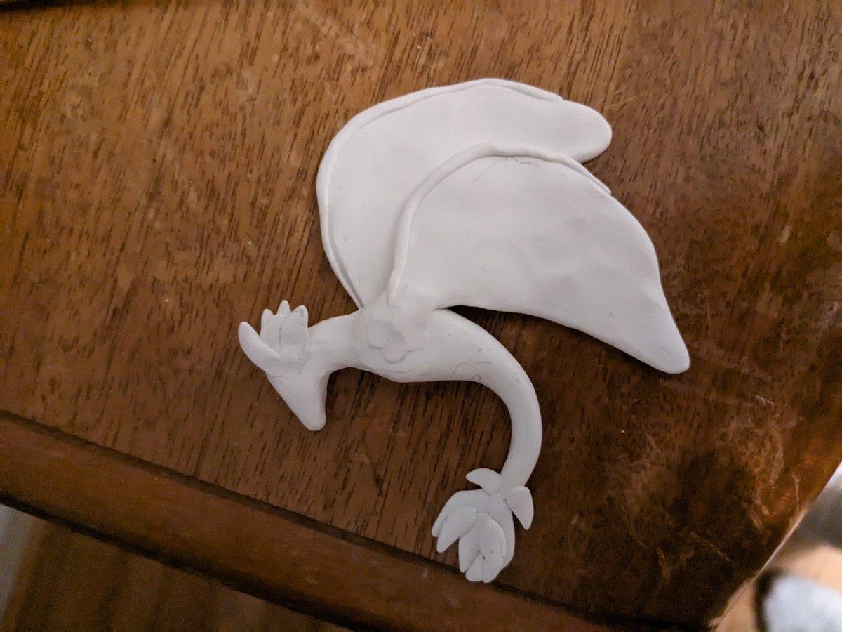 AggressivelyMe5's tweet photo. It occurred to me that it might be really fun to make sculptures as fridge magnets. Felt nice to get back into making lil figurines, and an interesting change to be planning how it looks from /one/ angle, rather than worrying about making sure it looks consistent from all sides https://t.co/exvKf0C3SS