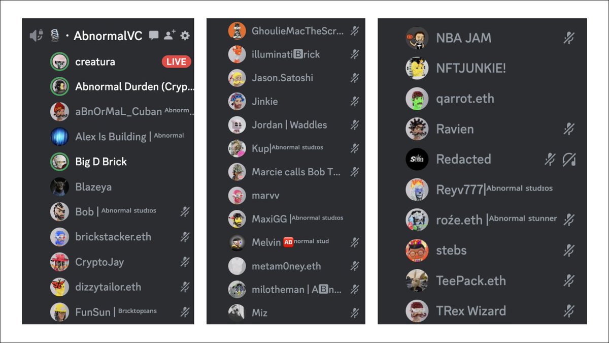 Having this many of our Bricktopian holders in the voice chat all at once makes me happy 🥰