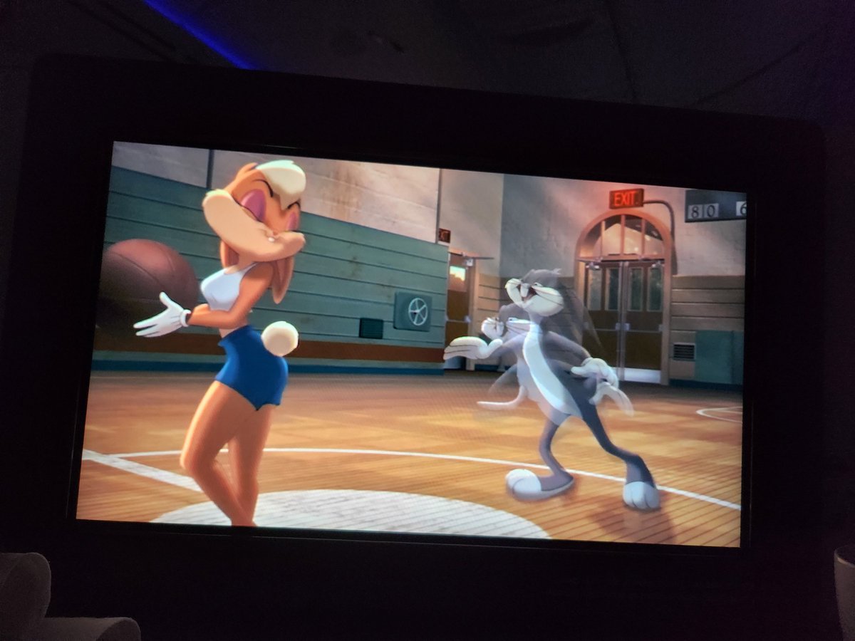 space jam on the plane