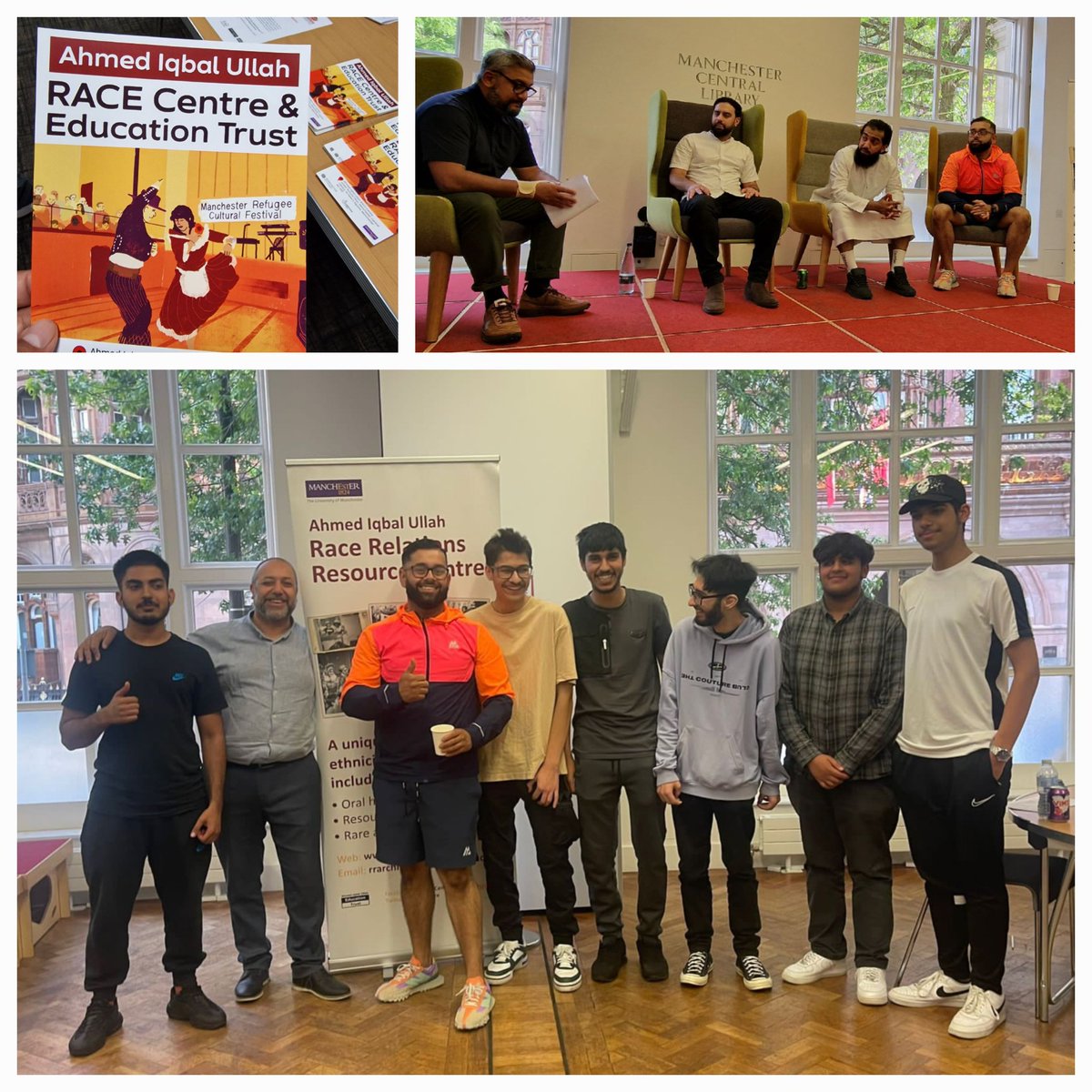 Communities for All (@communities4all) on Twitter photo At the Peacephobia event at the Manchester Library, organised by Ahmed Iqbal Ullah Race relations resource Centre discussion on what are safe spaces and creating more of them especially for South Asian youth but which are open to all.
<a href="/KhizraMosque/">Khizra Mosque</a> At the Peacephobia event at the Manchester Library, organised by Ahmed Iqbal Ullah Race relations resource Centre discussion on what are safe spaces and creating more of them especially for South Asian youth but which are open to all.
<a href="/KhizraMosque/">Khizra Mosque</a>