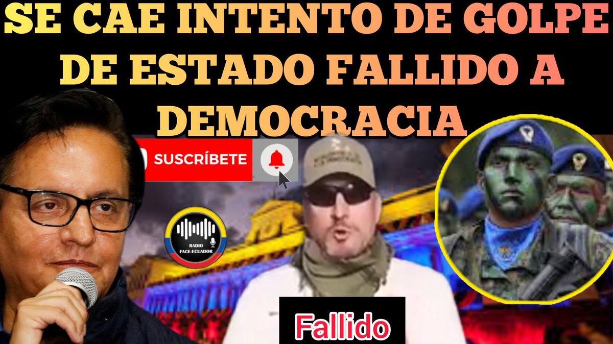 caleroyadira04's tweet photo. #urgente #se acaba de caer intento de #golp.edeEstado a la #dmeocracia tras últimas declaraciones de uno de los miembros de #gentebuena que propone #anular #elecciones y que asuman los #militares #noticias #ebicamacho #ultimahora #villavicencio 🔥🇪🇨👍👇https://t.co/UauMW5I96R https://t.co/KVFdQQmSh3