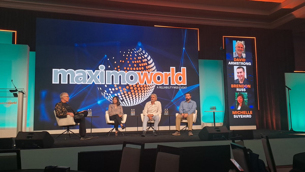 _cohesive's tweet image. Wrapping up @MaximoWorld 2023! On stage for the last Panelists discussion is Cohesive&apos;s David Armstrong @mainpilot
Talking about the journey Cohesive has been on to become the biggest Maximo  integrator globally. With presence on all 7 Continents!
See you in Phoenix, August 2024