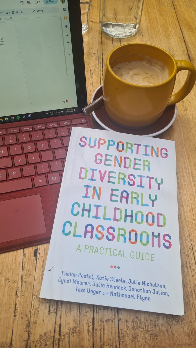 Working on a conference presentation talking  gender expansive practices in early childhood education and care settings. My favourite resource is this book. It's a must read.

#genderexpansive #transkidsmatter #EarlyChildhood #ausearlyed #genderdiversity