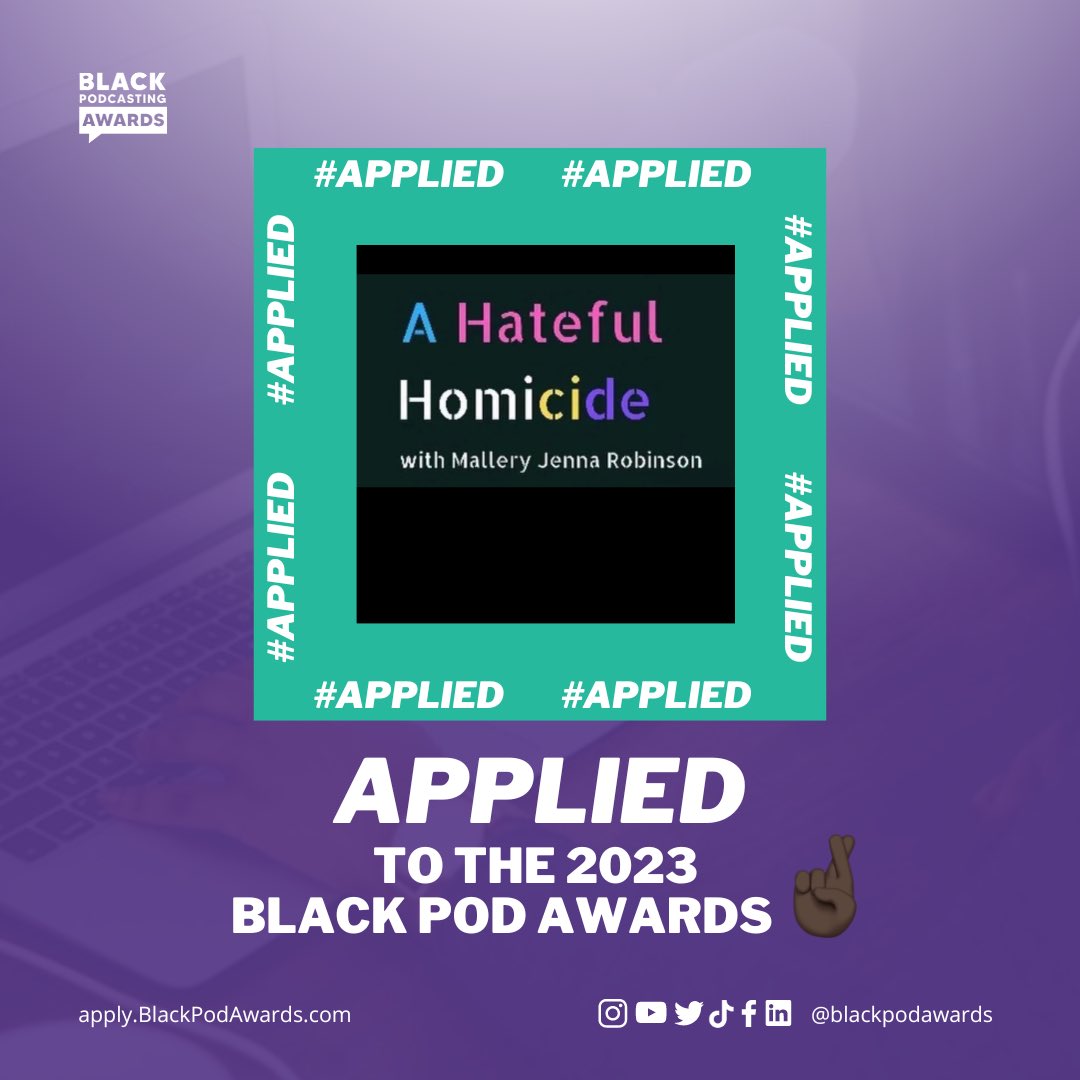 @blackpodawards @ahatefulhomicide 
🤞🏾✊🏾🏳️‍⚧️❤️🤗 #podcast #awards #wishmeluck