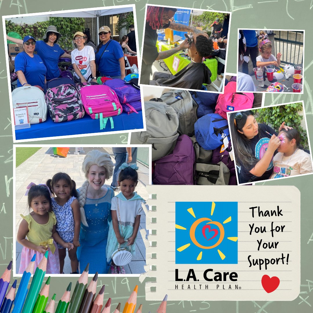 Our #BacktoSchool Bash was a blast thanks to the generous support of L.A. Care. Their generous gift equipped the children we serve with uniforms, school supplies, &amp; necessities for a happy &amp; healthy school year. THANK YOU <a href="/LACareHealth/">L.A. Care Health Plan</a>!
#Thankful #TogetherforFamilies
