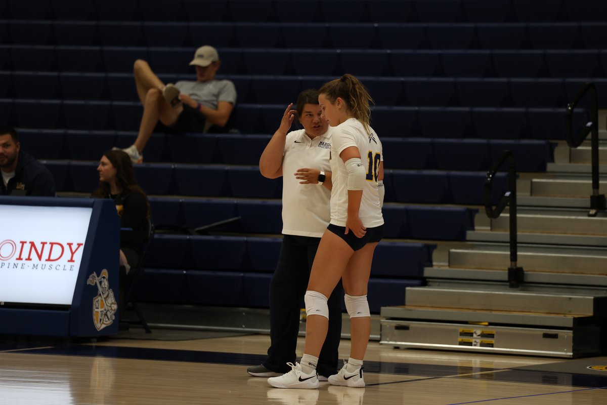 We kept score to keep the match moving, but we will keep the results to ourselves 😉

<a href="/MarianVball/">Marian Volleyball</a> hits the floor for another scrimmage next week!