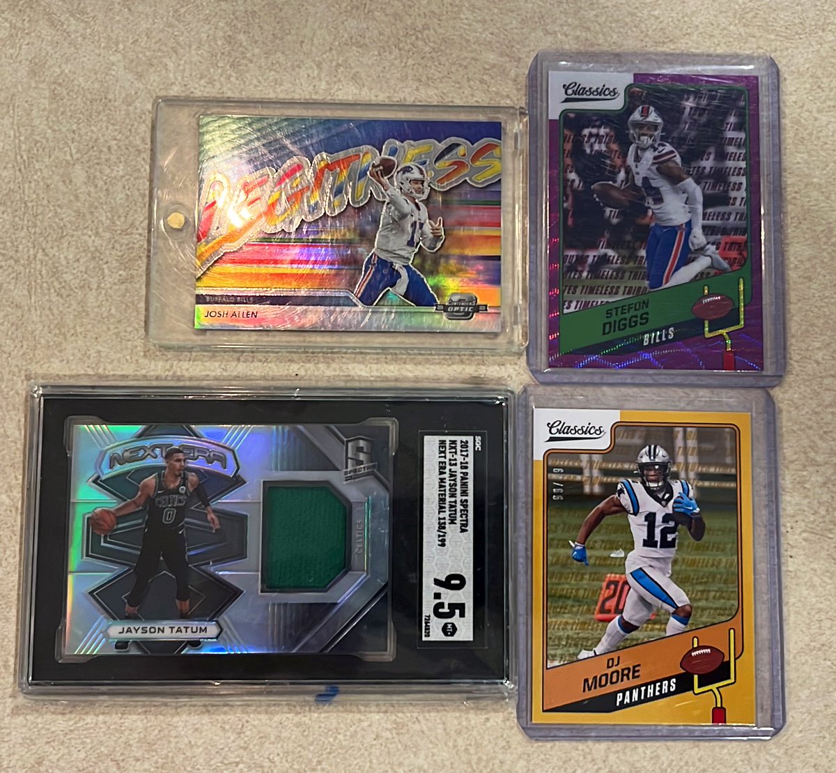 Terrapincards's tweet photo. Great Mailday today!  @NotEvn90 with the Green and Fields /9.  IG cc_cards35 with the Allen, Tatum, and 🐢.  @CardsWithJP with the Banks auto.  @CardPurchaser https://t.co/u8RmuR5w2I