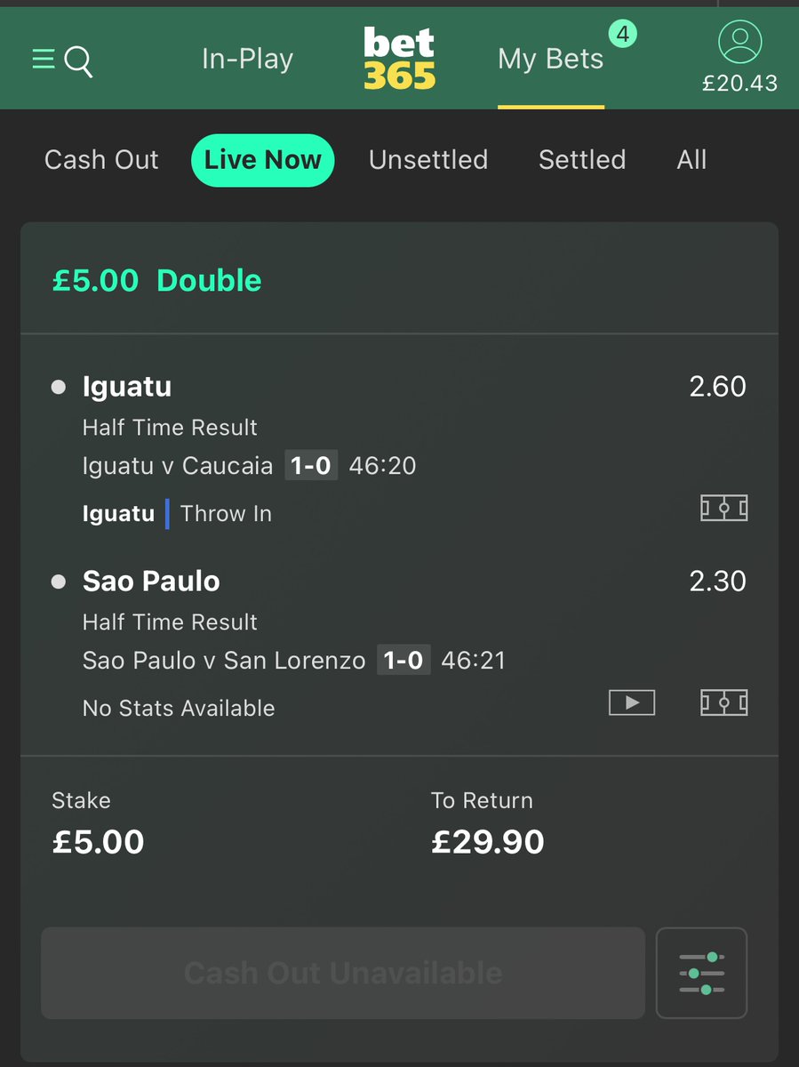 TheRealBakinho1's tweet photo. @bet365 why do you always do this? Clearly see the game is able to be bet on but my cash out unavailable? Just in case there’s a goal 🙄 https://t.co/5uFlqqdFP5