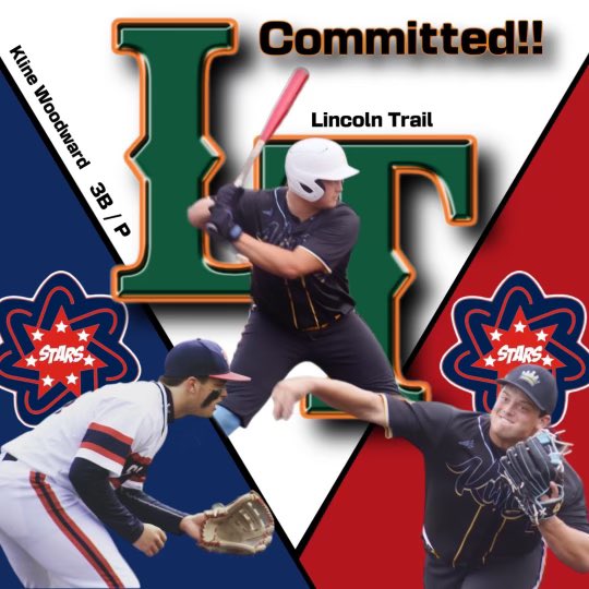 kline_woodward's tweet image. I am excited to announce my commitment to Lincoln Trail College. First, I would like to thank God for giving me the ability to play the game of baseball.  Thank you to my family, friends, and coaches who have helped me along the way!  Go Statesman!!! #jucobandit