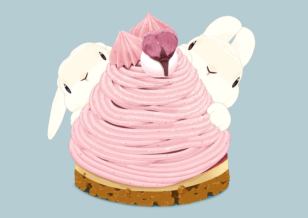 「(モンブラン、モンブランを食べるのです) #山の日」|らいらっくのイラスト