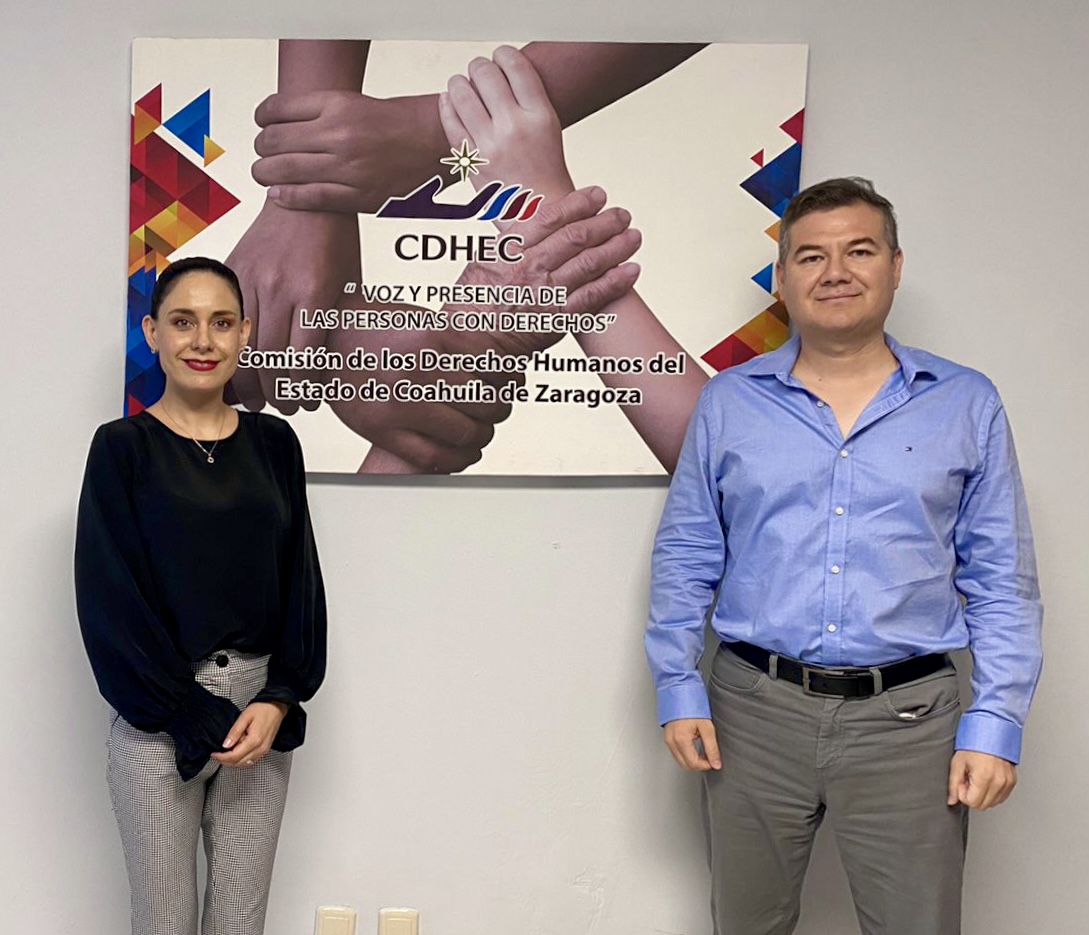 Jafia Pacheco, Presidenta del SAEC, sostuvo reunión de trabajo con el titular de la CDHEC, José Ángel Rodríguez, y con Gabriela Noguez, Visitadora General, para dar continuidad a las acciones en materia de Derechos Humanos y combate a la corrupción.