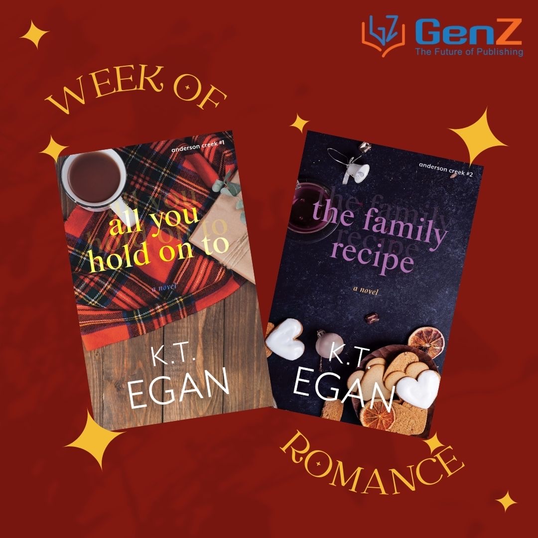 genzpub's tweet photo. While we celebrate more authors for romance week, we certainly can't leave out K. T. Egan ✍️
With her Anderson Creek books: All You Hold On To and The Family Recipe, you can dip your toes into something cozy and romantic ❤️
#KTEgan #author #romance #romanceweek #genzpub https://t.co/Ff30KExWYC