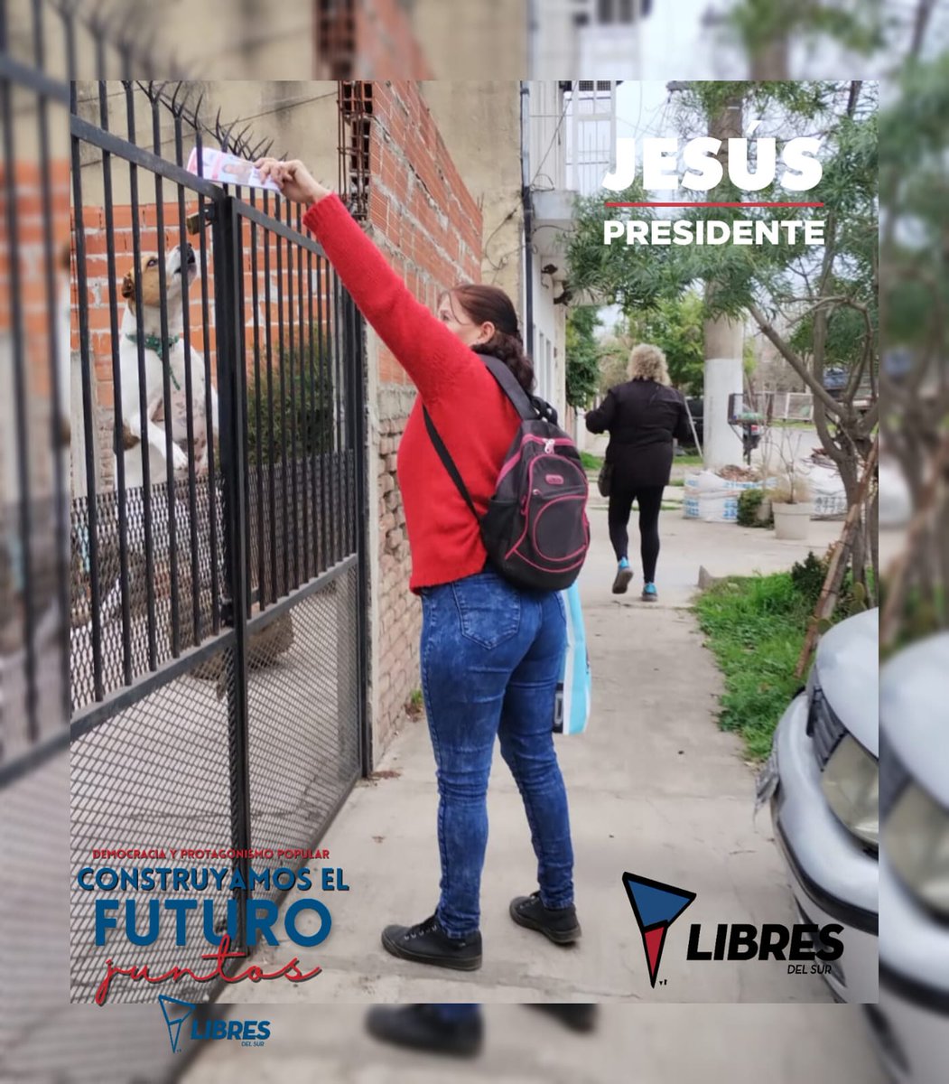 Barriosdpie_itu's tweet photo. 🔹El día de hoy nuestras compañeras estuvieron volanteando por la zona de 🔸villa Ángela Ituzaingó llevando a cada vecino las propuestas de Libres del Sur.
#LibresdelSur
#JesusConVos
#ConstruyamoselFuturoJuntos https://t.co/JegSVnXOzy