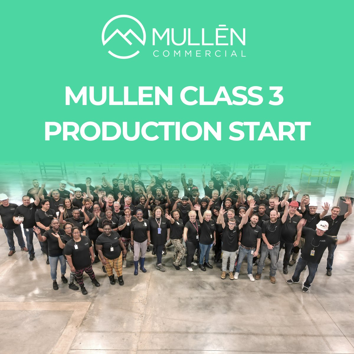 Hello from our team in Tunica 👋

$MULN #MullenAutomotive #MullenUSA #MullenCommercial #Class3 #MullenTHREE #EVTruck #LowCabForward #EV #EVManufacturing #ProductionStart #GreenTechnology #DriveElectric #CommercialEV #GreenFleet