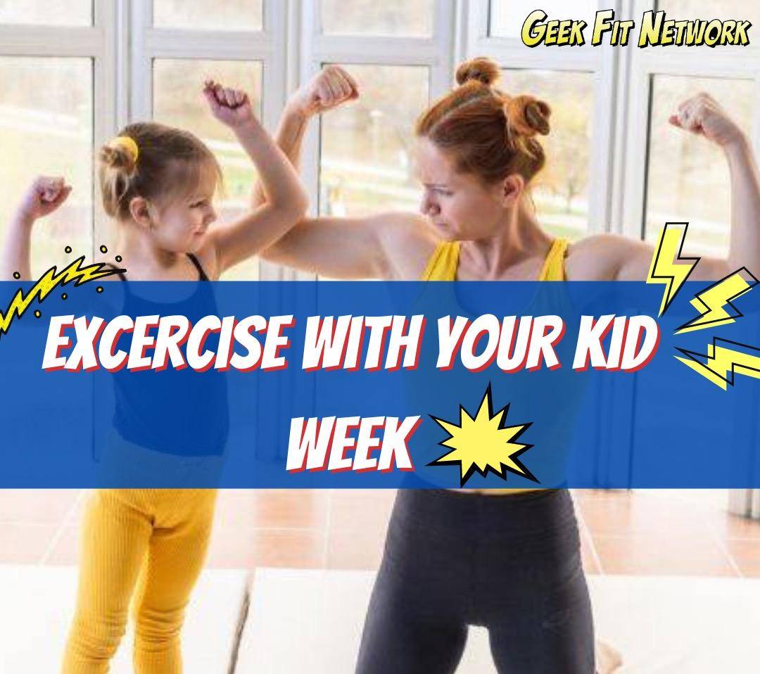 geekfitnetwork's tweet image. Celebrate Exercise with Your Child Week! 🦸‍♂️🦸‍♀️ Turn family time into a fun fitness adventure! 🌟 Try speed racing, adventure biking, ninja warrior obstacles, and dance-offs. Get moving and have a blast together! 💪🎮 #ExerciseWithKids #FamilyFitness