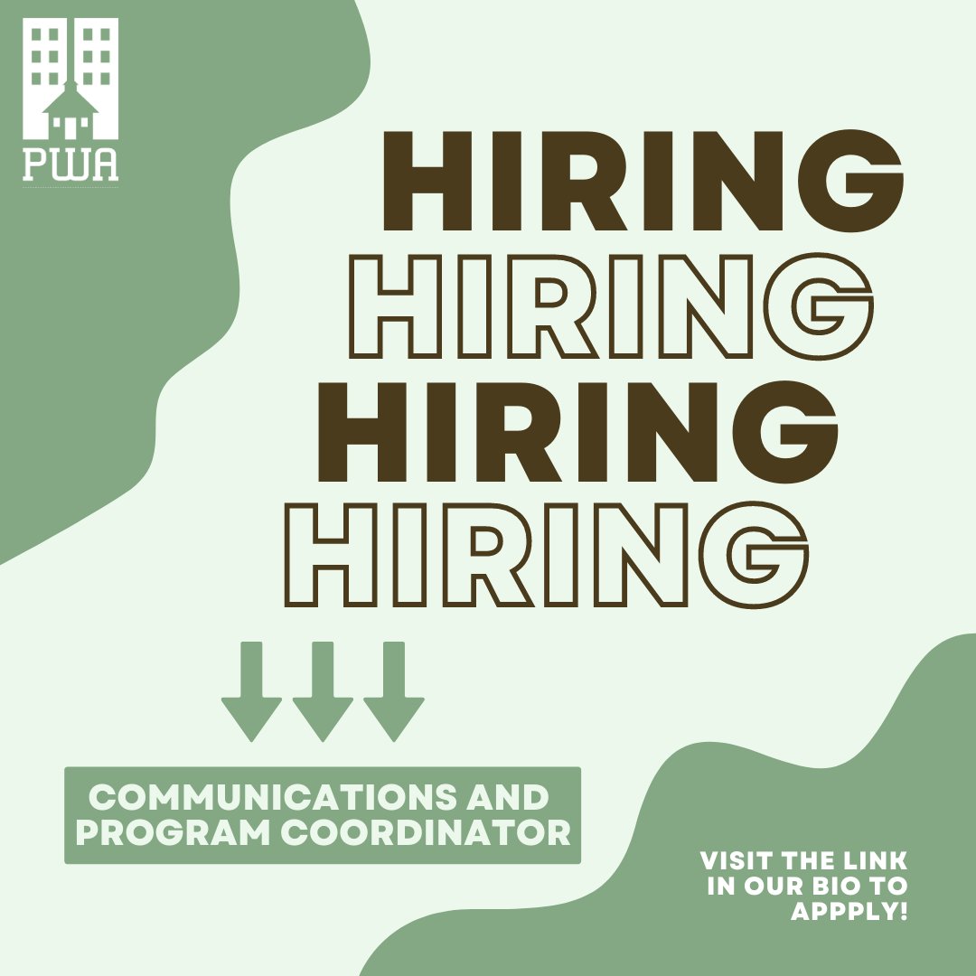 PWA is seeking a student-centered Communications &amp; Program Coordinator to join our team! ✨ 

Click the link in our bio to learn more and apply! Application period will close when position is filled.