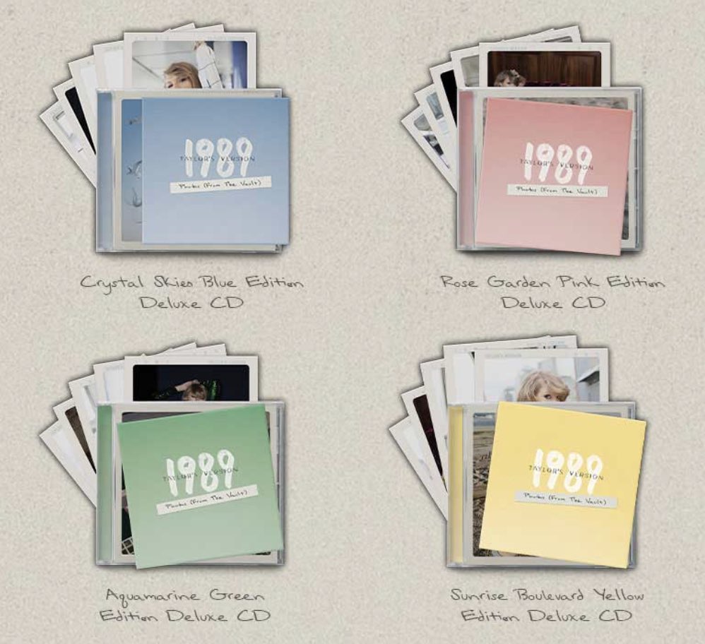 💙🩷 Giveaway 💚💛

Giving away 1 of each color of the 1989 TV Deluxe Edition CDs!

To enter:
- Follow me (<a href="/Eras_Resale/">Jayna 💕</a>)
- Retweet this tweet

4 winners will be randomly chosen on 8/17 @ 6pm EST

💙🩷 US Residents Only 💚💛