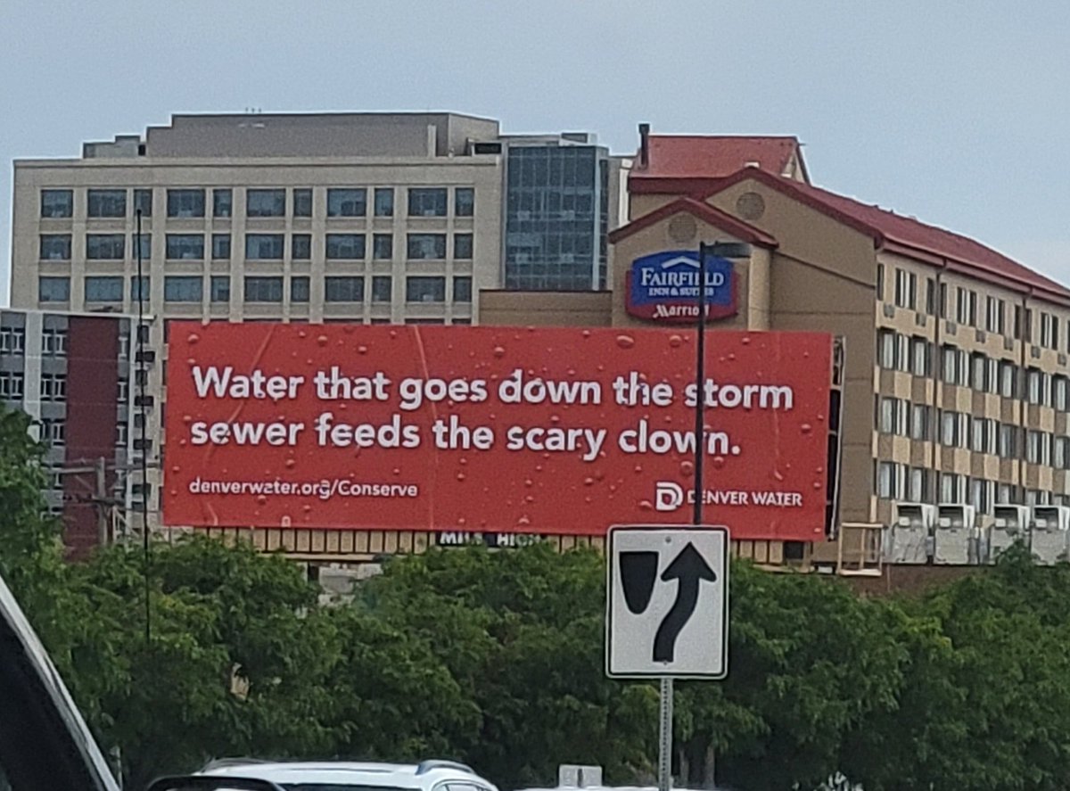 JessicaLinnebur's tweet photo. #denverwater, uhhh, what? I'm not sure this is the best campaign for water conservation. Creepy? Yes. Effective? TBD. https://t.co/234J44HHXH