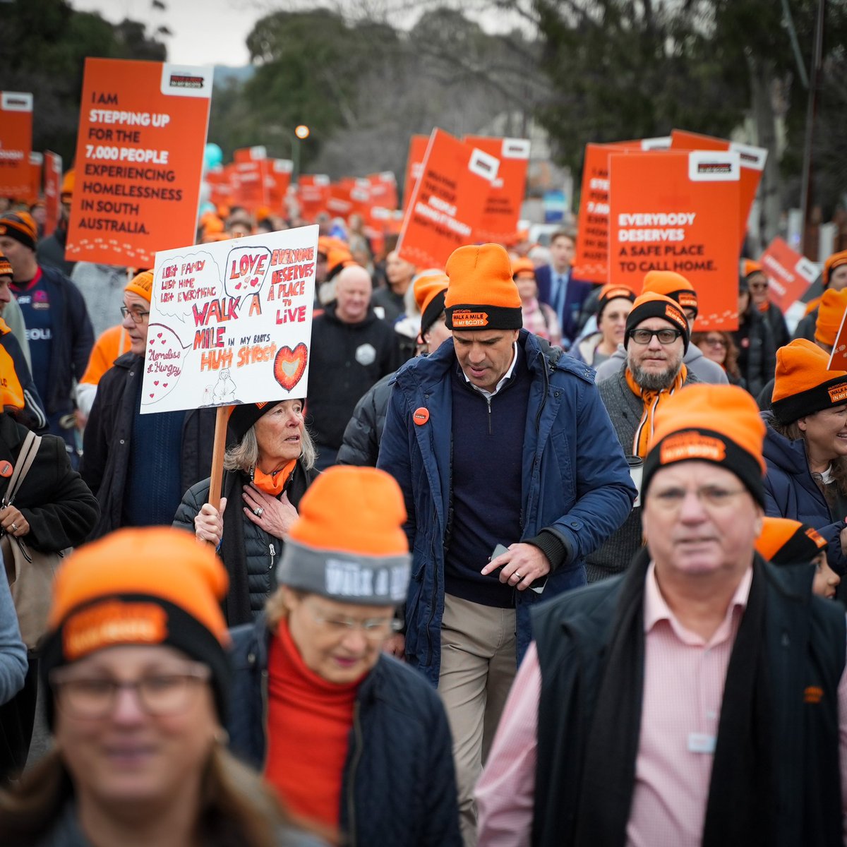 Peter Malinauskas (@pmalinauskasmp) on Twitter photo Out on a walk this morning. And not just any walk.
The <a href="/HuttStCentre/">Hutt St Centre</a> Walk A Mile in My Boots is an incredible event that exemplifies the amazing work the Hutt Street Centre do for less fortunate South Australians. Out on a walk this morning. And not just any walk.
The <a href="/HuttStCentre/">Hutt St Centre</a> Walk A Mile in My Boots is an incredible event that exemplifies the amazing work the Hutt Street Centre do for less fortunate South Australians.