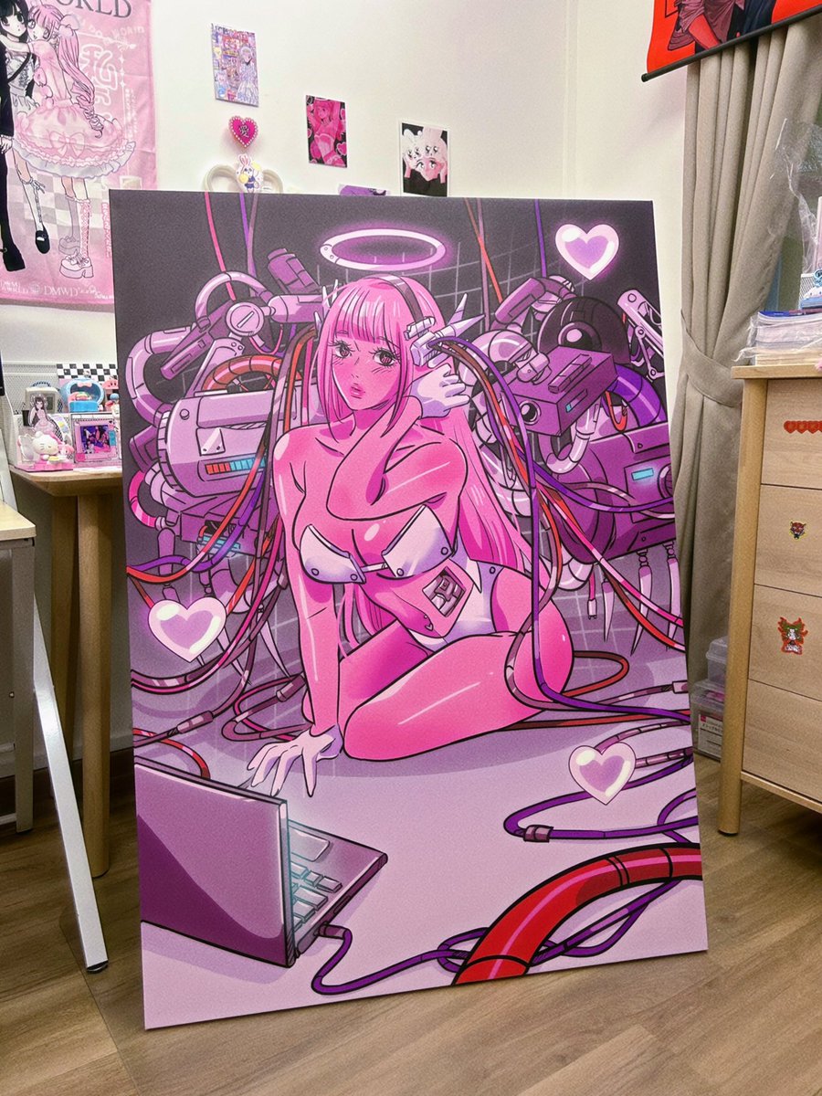 spriscillart's tweet photo. XX-Angel 💕🪽 one of the pieces for my solo exhibition. Details coming soon ✨ https://t.co/DubjTsRlNE