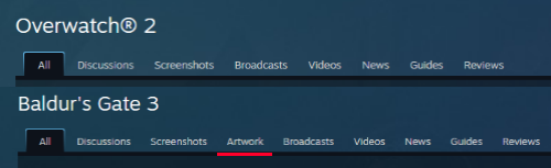 ShitpostRock's tweet photo. Artwork section is missing for Overwatch 2 on steam

we all know why https://t.co/ypeEX5IVHI