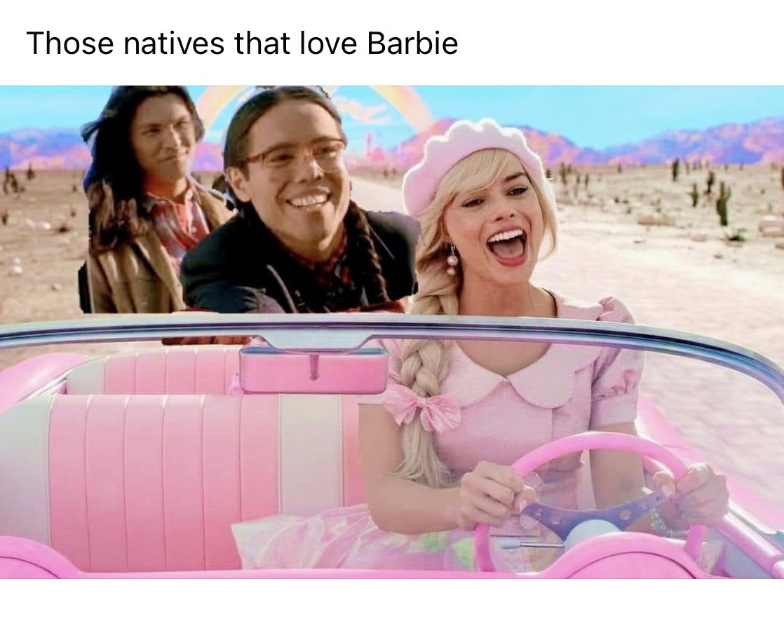 888jc's tweet photo. Hey Barbie! #NativeAmericans #NativeTwitter @doctoreonline #Barbie #BarbieTheMovie https://t.co/fjQ0qQL24S
