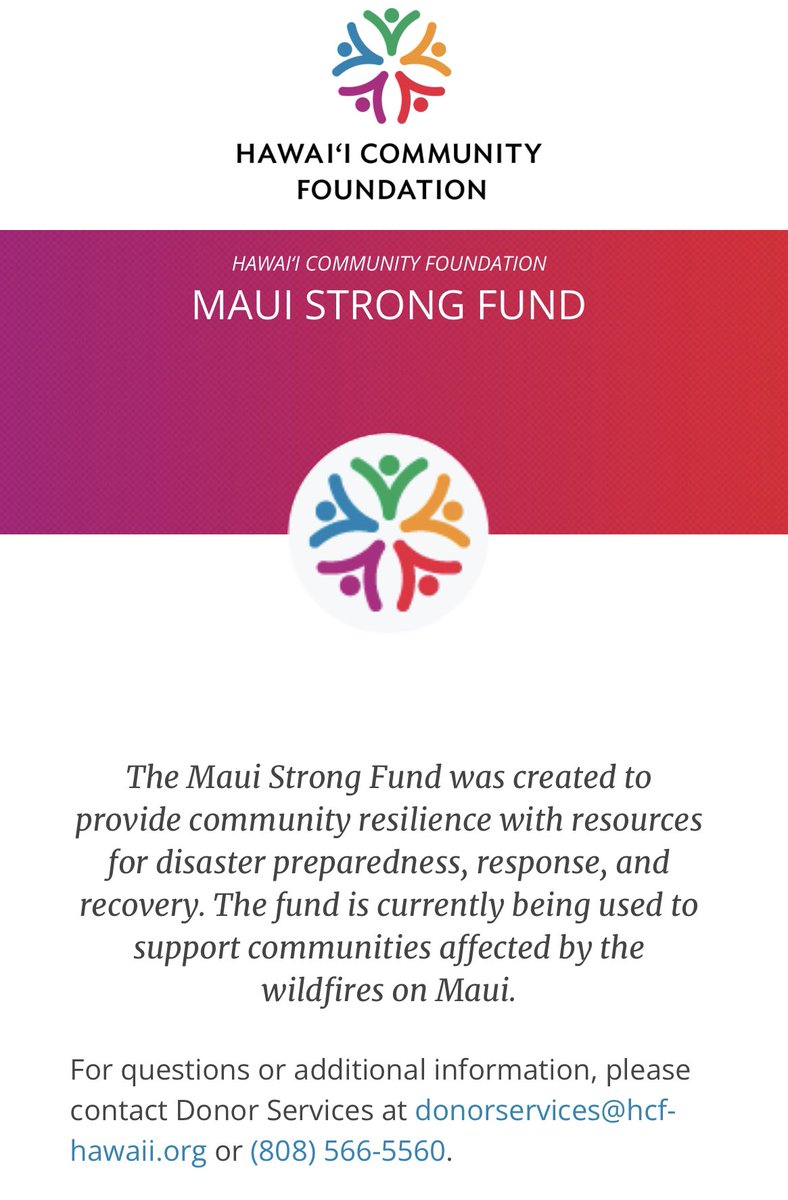 Maui has been hit hard the last few days with something no one could ever imagine would happen. How can you help? Friends at @HCFHawaii set up Maui Strong to accept donations and efforts to support Maui families. Consider donating at hawaiicommunityfoundation.org/maui-strong #Maui #Hawaii