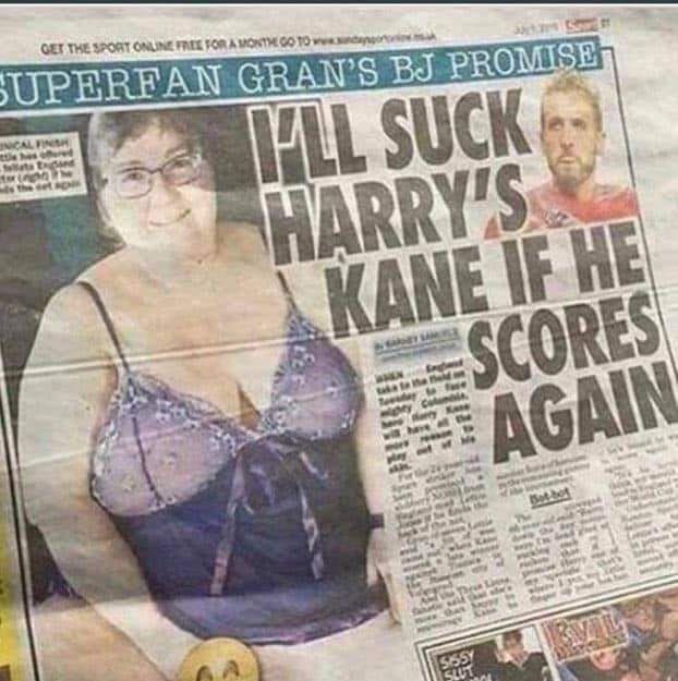 SuedkurveTO's tweet photo. Spurs definitely brought in Superfan Gran last minute to try and keep Kane https://t.co/VtOl8iIvdp