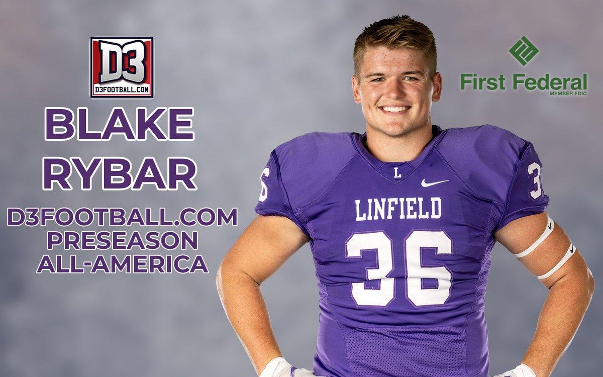 LinfieldFB's tweet image. After an All-American junior campaign in 2022, linebacker Blake Rybar has been selected as an @d3football Preseason All-American for the upcoming season! 🏈⭐️

📰: bit.ly/458MpMb

#RollCats | #Catdome | #d3fb