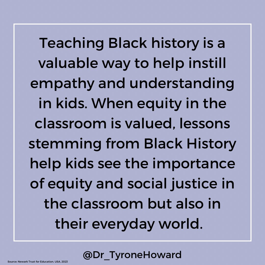 How teaching Black history in school contributes to all student’s learning