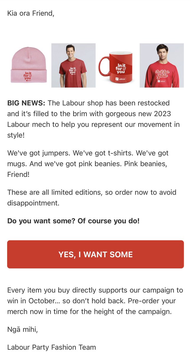 Imagine loving labour that much that you’re actually tempted to buy this merch.. 
I bet they’re the same people who wear masks driving their car alone or walking down the road 🤣