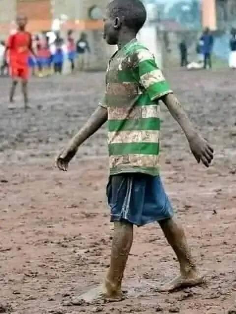 Kapyoseiin's tweet image. Gone are the days.. When boys were real boys
         
Rules of football when we were kids 
1. The fat kid was always the goalkeeper
2.The owner of the ball decides who plays 
3. If you didn't participate in repairing the ball you were given a match ban

4. The guy who's never…