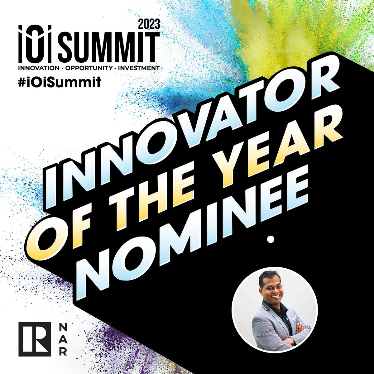 Join us in applauding our exceptional CEO, Venkatesh Ganapathy, for his well-deserved nomination as Innovator of the Year by the National Association of Realtors (NAR). 
 #InnovatorOfTheYear #LeadershipExcellence #iOiSummit #realestate