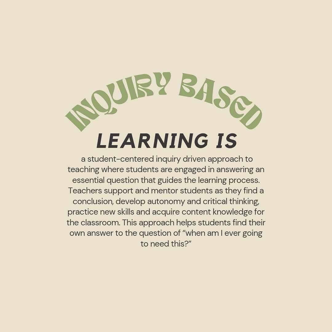 EvergreenEdPtbo's tweet photo. 1/2 Swipe to read about inquiry-based learning and how it can be successful 🌿 Now enrolling K-3 students for September 2023! For more information send us a dm, visit https://t.co/0tLZB9uPMi or email info@evergreenedu.ca

#evergreenedu #ptbocanada #privateeducation https://t.co/azdoyMnJZo