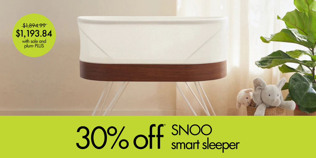 chaptersindigo's tweet photo. Parent to a baby who just won’t sleep? 🥱
Get 30% OFF the game changing SNOO Smart Sleeper, because you deserve a good night’s rest, too! 💕
#plumPLUS members get 40% off! 😴 Sweet dreams for all, right this way: https://t.co/xCpOJX0sSE
#sale #hotdeals https://t.co/J6dgEkG0HE