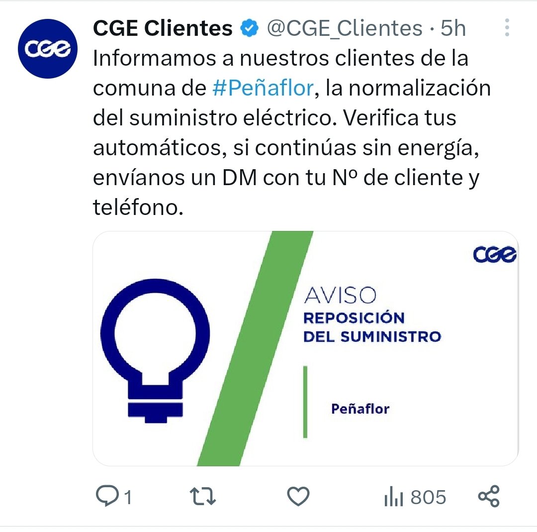 Felipe_ims's tweet photo. @MuniPenaflor Que alguien le informe a @CGE_Clientes que el suministro eléctrico no se repuso hace 5hrs, todo lo contrario sector lleva más de 15hrs. Suministro eléctrico, tráfico en Av. Peñaflor cortado y casas sin agua ya que operan con bombas para extraer de pozo https://t.co/00ZynQw8CX