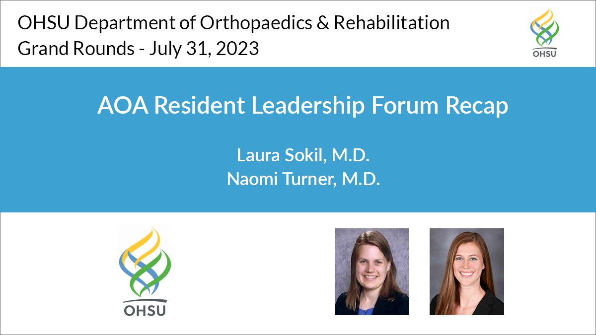 OHSU Department of Orthopaedics & Rehabilitation (@ohsuortho) on Twitter photo Dr. Laura Sokil and Dr. Naomi Turner share useful information about the AOA, its guiding principles and the value of the Own the Bone program in their <a href="/OHSUOrtho/">OHSU Department of Orthopaedics & Rehabilitation</a> #GrandRounds talk “AOA Resident Leadership Forum Recap”. Watch this and other lectures: bit.ly/3H9Olci Dr. Laura Sokil and Dr. Naomi Turner share useful information about the AOA, its guiding principles and the value of the Own the Bone program in their <a href="/OHSUOrtho/">OHSU Department of Orthopaedics & Rehabilitation</a> #GrandRounds talk “AOA Resident Leadership Forum Recap”. Watch this and other lectures: bit.ly/3H9Olci