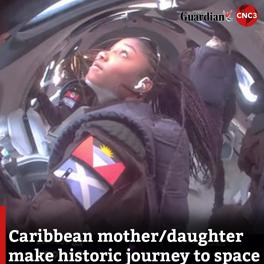 An historic moment for the Caribbean as a mother and daughter from Antigua and Barbuda are the first space tourists from the region to journey to space and back to earth on the same day. 

For more: guardian.co.tt/news/caribbean…
