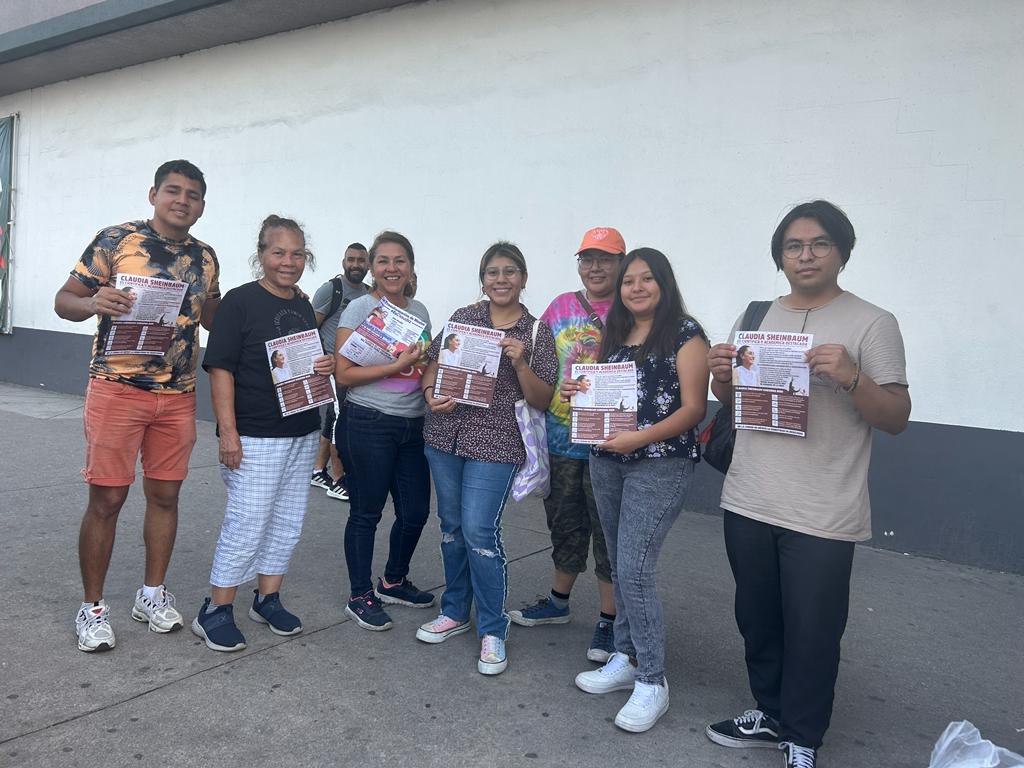 pattygmiranda's tweet photo. Seguimos desde San Pedro Mártir en #Querétaro con la brigada #QSLD @QueSigaMX hablando de nuestra querida Dra. @Claudiashein y de su gran trabajo como Jefa de Gobierno de la #CDMX. 
Gracias a todo mi equipo por su apoyo incondicional. 
#QuerétaroEsClaudia
#TodosSomosClaudia
#NOParamos 💜🩷